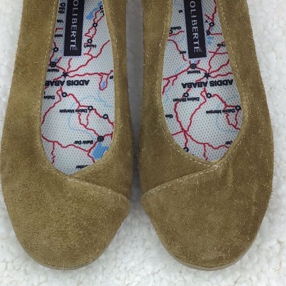 Oliberte Brown Nubuck Suede Slip On Ballet Flats - Picture 7 of 13